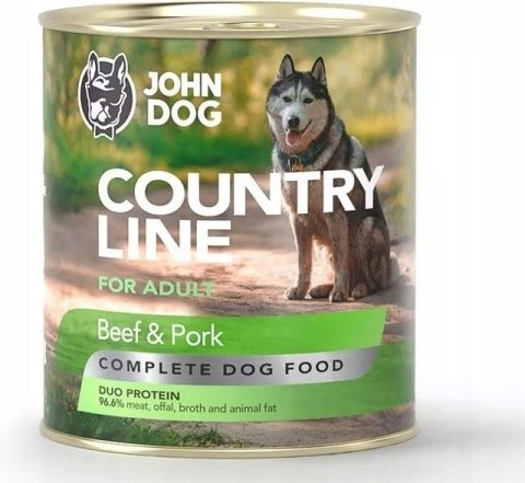 John Dog Country Line Beef & Pork 800g