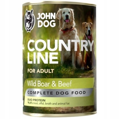 John Dog Country Line Dzik i Wołowina 400 g