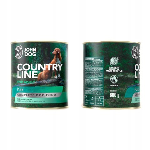 John Dog Country Line Wieprzowina 800g