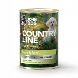 John Dog Country Puppy jagnięcina/wołowina 400g