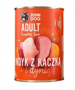 John Dog Pumpkin Line Indyk z kaczką i dynią 400g