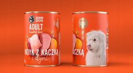 John Dog Pumpkin Line Indyk z kaczką i dynią 400g