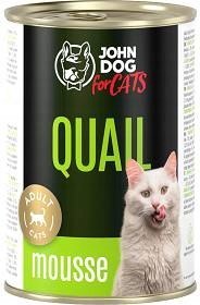 John Dog for Cats Kot Mus Przepiórka 400g