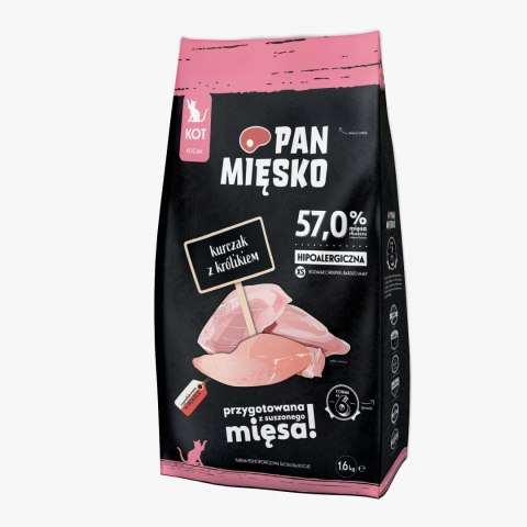 Pan Mięsko Kurczak z Królikiem Kocięta XS 1.6 KG