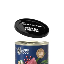 Wieczko John Dog na puszkę czarne 76mm