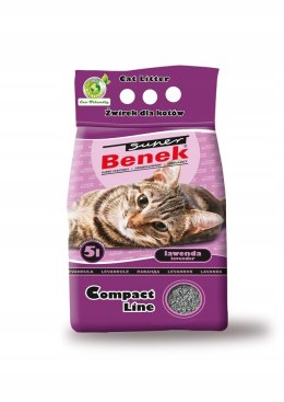 BENEK Compact Lawenda 5 L żwirek bentonitowy