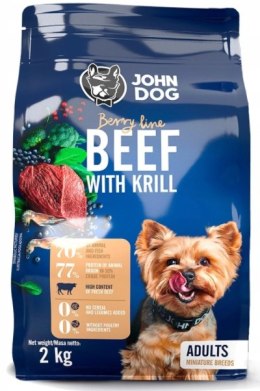 John Dog Wołowina z Krylem 2kg Berry Line