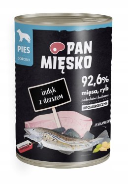 Pan Mięsko Indyk z Dorszem 400G Dla Psa