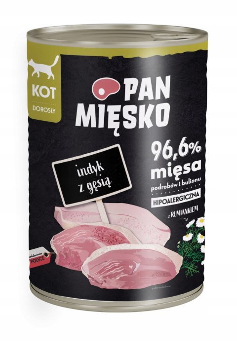 Pan Mięsko Indyk z Gęsią dla Kota 400g