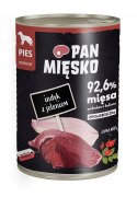 Pan Mięsko Indyk z Jeleniem 400G Dla Psa