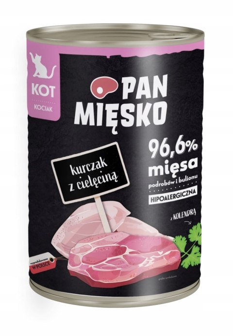 Pan Mięsko Kot Kociak Kurczak z Cielęciną 400g