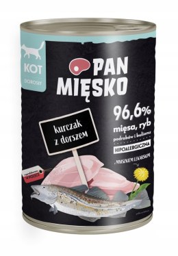 Pan Mięsko Kurczak z Dorszem dla Kota 400g