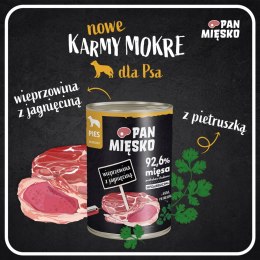 Pan Mięsko Wieprzowina z Jagnięciną 400g dla Psa