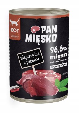 Pan Mięsko Wieprzowina z Jeleniem dla Kota 400g