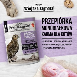 Wiejska Zagroda Mokra Mono Przepiórka 400g