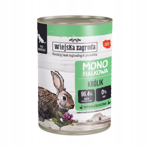 Wiejska Zagroda Monobiałkowa Królik 400g