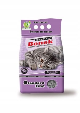 Żwirek bentonitowy Super Benek 5 l Lawendowy