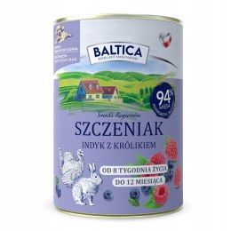 Baltica Szczeniak Indyk Królik 400g