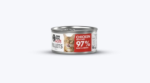 John Dog For Cat Fillets Kurczak z Wołowiną 70g