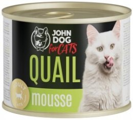 John Dog for Cats Kot Mus Przepiórka 200g