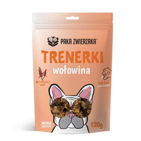 Paka Zwierzaka Trenerki 120g Wołowina