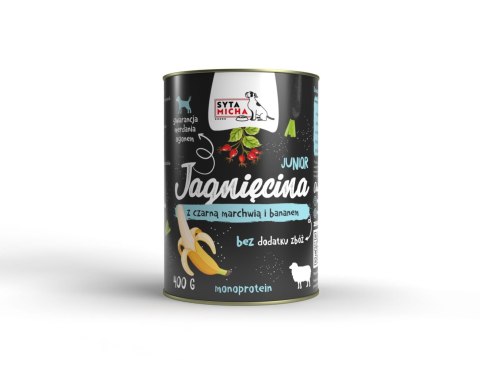 Syta Micha Junior Jagnięcina i czarna marchew 400g