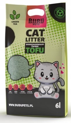 BUBU Pets Żwirek Torfu 6L Zielona Herbata