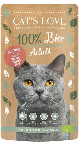 Cat`s Love Bio Beef Karma Mokra Wołowina BIO 100g