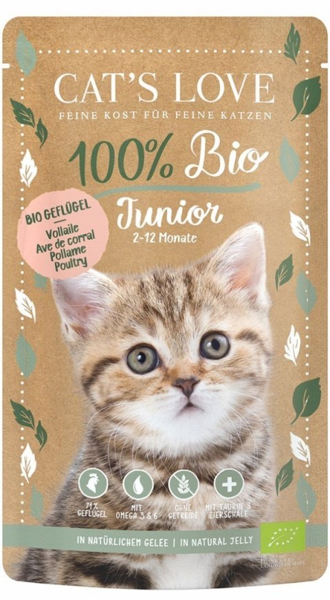 Cat`s Love Junior Bio Poultry 100g