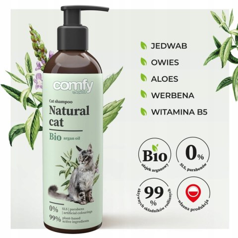 Comfy Natural Cat 250ml - szampon dla kotów