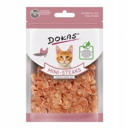 Dokas Kot Mini Steaks 25g Kurczak i Ryba 204982