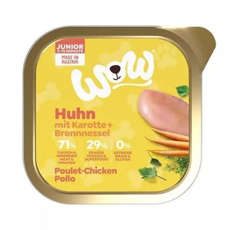 Wow Junior Huhn Kurczak z Marchewką dla Szczeniąt 150g