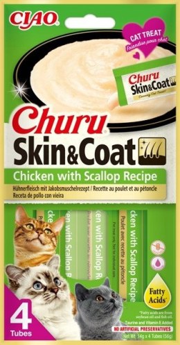 Inaba Cat Churu Skin&Coat Chicken Scal 4x14g