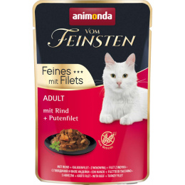 ANIMONDA Cat Vom Feinsten Adult - Wołowina z indykiem 85g