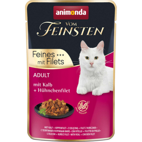 ANIMONDA Cat Vom Feinsten Adult - filet z cielęciny i kurczaka 85g