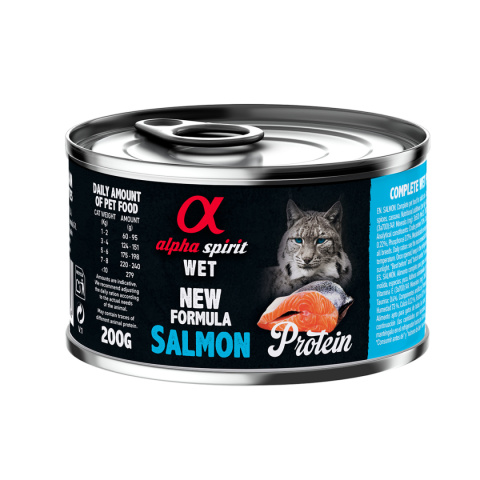 Alpha Spirit Kot 200g Protein Salmon Łosoś