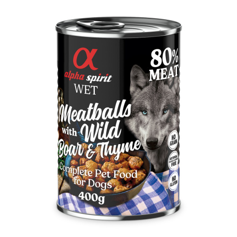 Alpha Spirit Meatball 400g Dziczyzna z tymiankiem