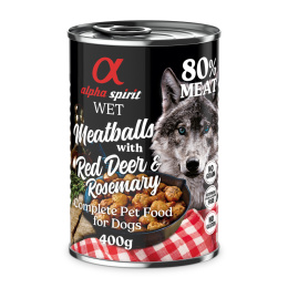 Alpha Spirit Meatball 400g Jeleń z Rozmarynem