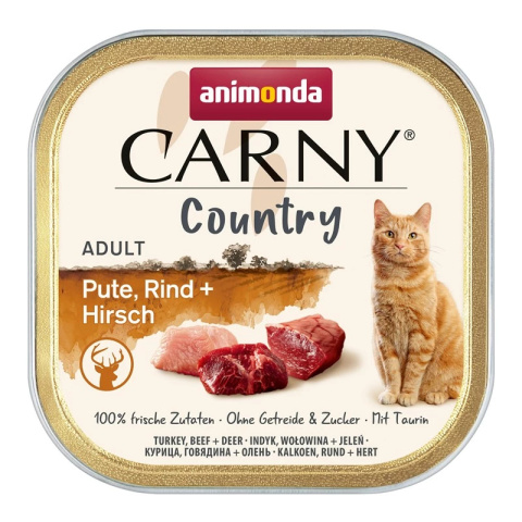 Animonda Carny Country Indyk, wołowina, jeleń 100 g