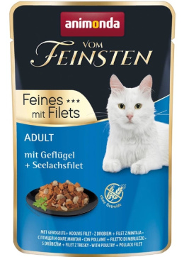 Animonda Vom Feinsten Feines mit Filets saszetka drób + filet z mintaja 85g