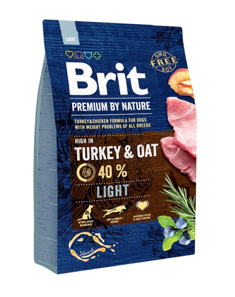 BRIT Premium By Nature Light Indyk z Owsem 3 kg