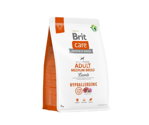 Brit Care Hypoallergenic Medium Jagnięcina z ryżem 3 kg