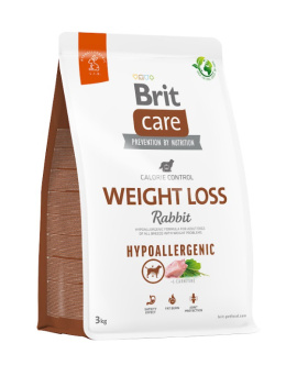 Brit care hypoallergenic calorie control królik 3kg