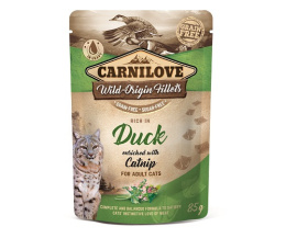 CarniLove Cat Pouch Duck with Catnip 85g Kaczka z Kocimiętką