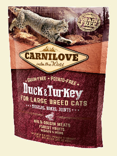 Carnilove Cat Duck & Turkey For Large Breed 400g