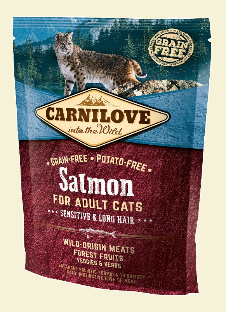 Carnilove Cat Salmon Sensitive & Long Hair 400g