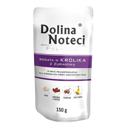 Dolina Noteci Premium bogata w królika z żurawiną saszetka 150 g