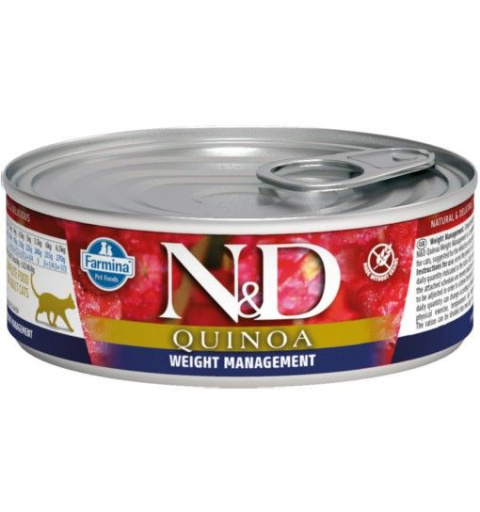 Farmina N&D Quinoa CAT Weight Managment 80g