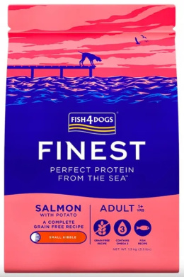 Fish4Dogs Finest Adult Large Regular Kibble Salmon 12kg