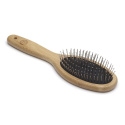 Mikki Bamboo Small Ball Pin Brush - mała bambusowa szczotka z metalowymi pinami